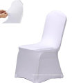 Minorista de lectores 4pcs Beige Polyester Hotel Banquete de boda al aire libre Spandex Silla de tela Cubierta